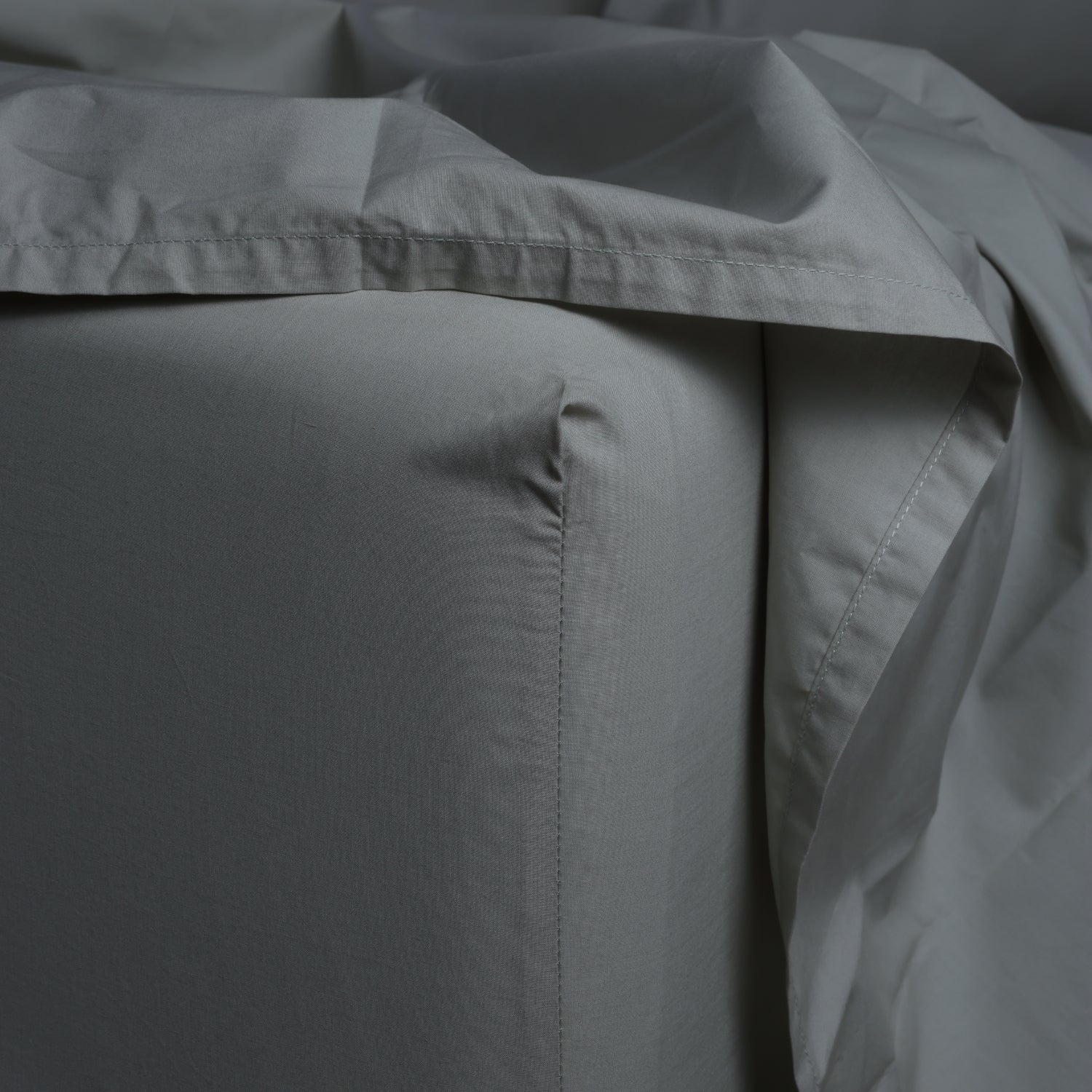 Sage Crisp Cool Percale Duvet Set